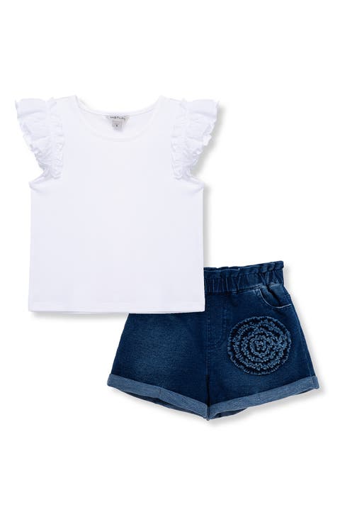Mon Tresor Sweet Scoop Boys Footie - Denim