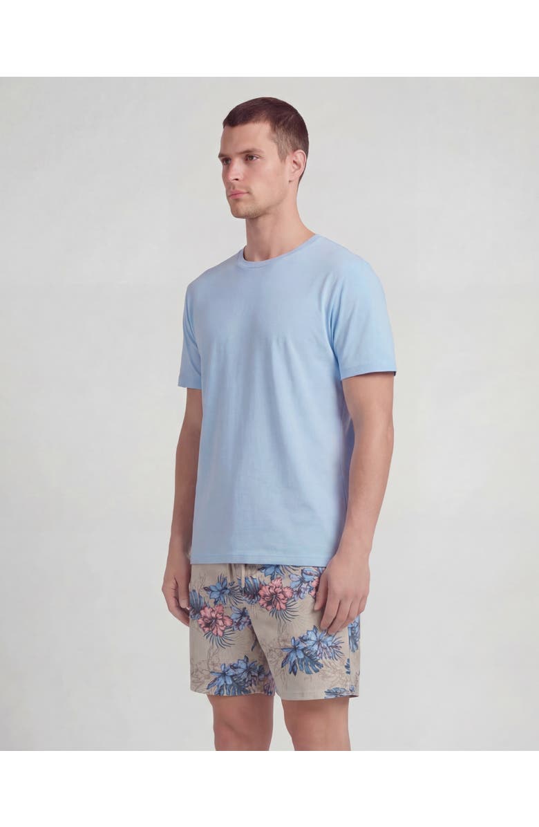 Lords of Harlech Exotic Floral Mens Lounge Short, Alternate, color, Exotic Floral Neutral