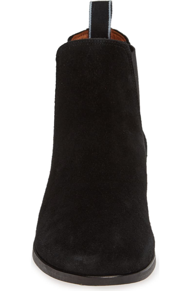 Shoe The Bear Dev Chelsea Boot, Alternate, color, Black Suede
