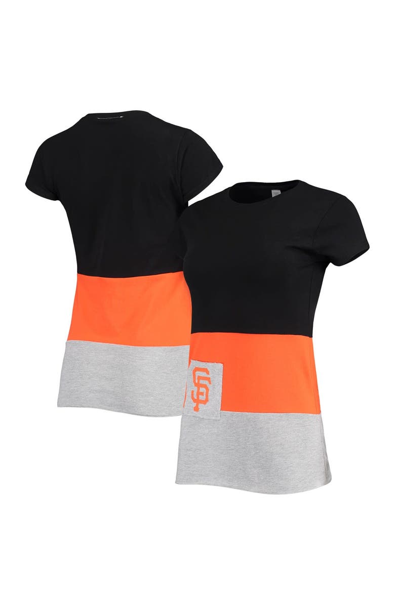 REFRIED APPAREL Women's Refried Apparel Black San Francisco Giants Sustainable Fitted T-Shirt, Main, color, 