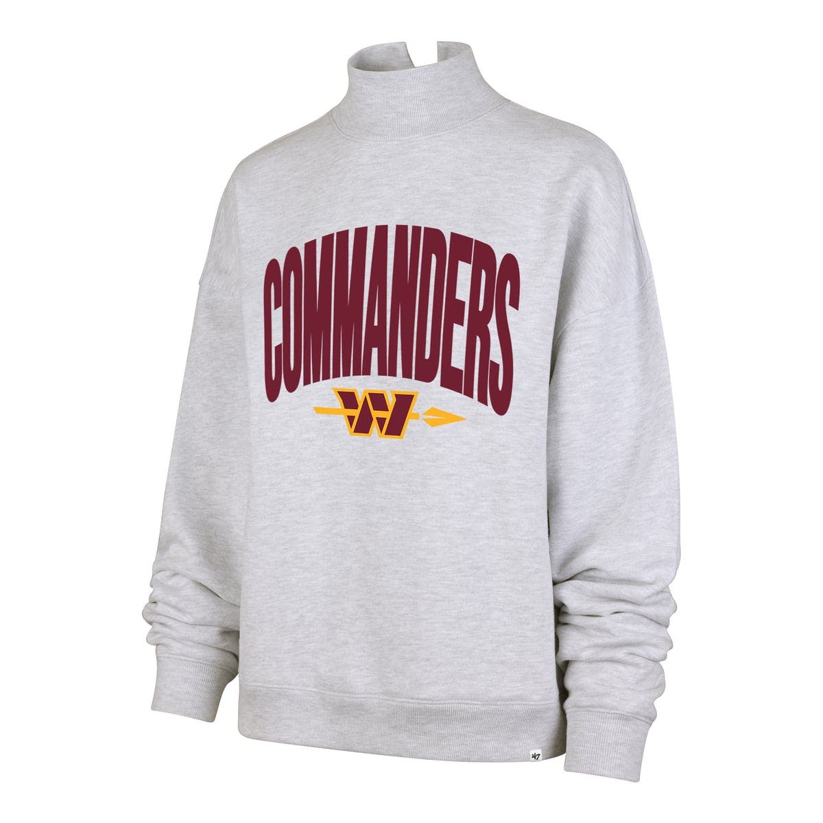'47 Women's '47 Gray Washington Commanders Subtle Muse Mock Neck ...