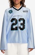 Jordan Oversize Long Sleeve V-Neck Jersey Top