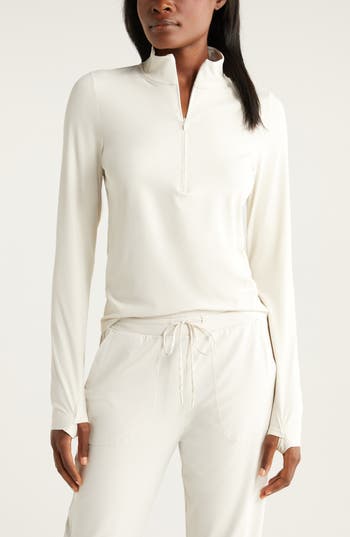 Zella Luxe Lite Half Zip Performance Top