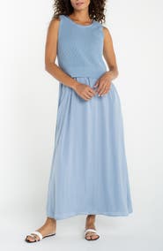 Liverpool Los Angeles Mixed Media Maxi Dress