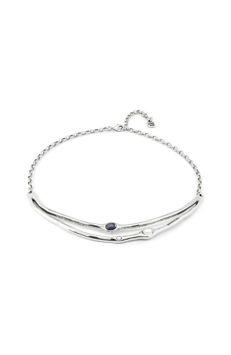 UNODE50 Multicolor Rigid Crystal Necklace, Alternate, color, 