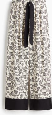 H&M Wide Tie-belt Trousers
