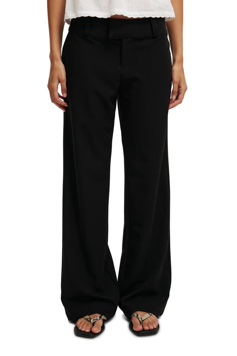 Women's Lola Low Rise Suiting Pant, Main, color, Black