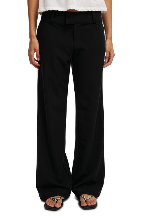 Cotton On Lola Low Rise Suiting Pant In Black