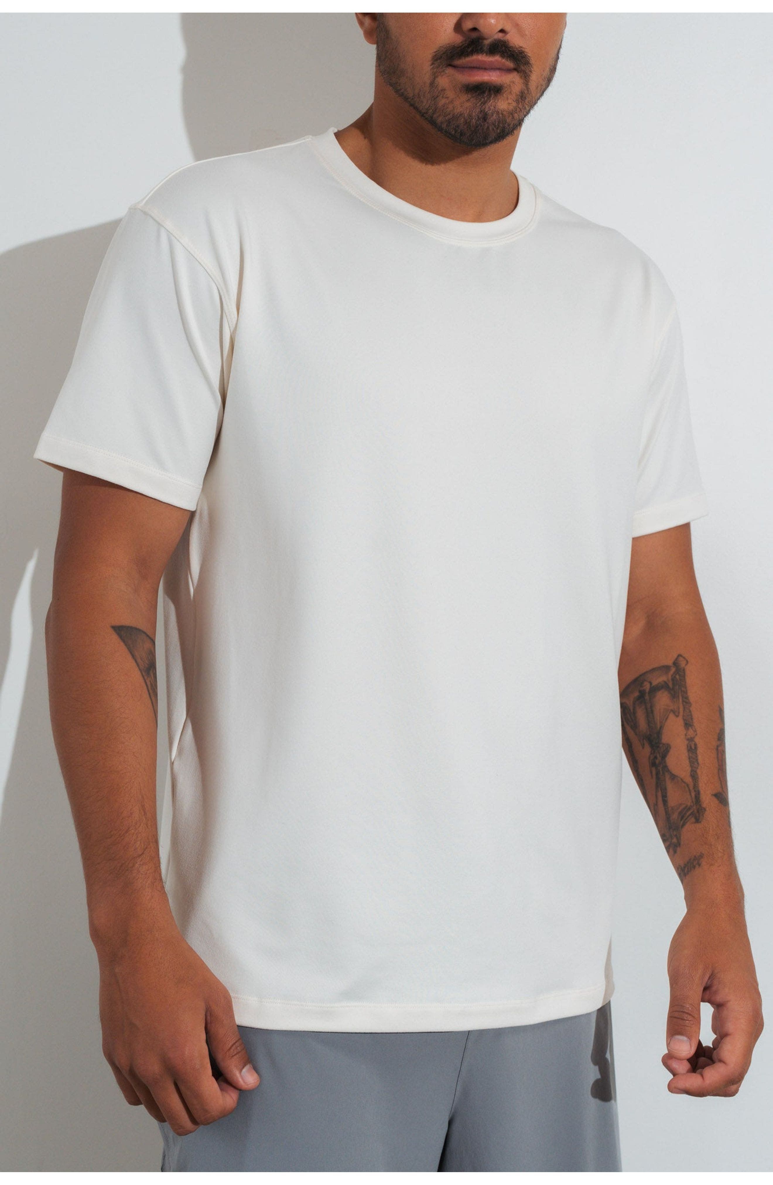 Vitality Motive Crew Tee In White