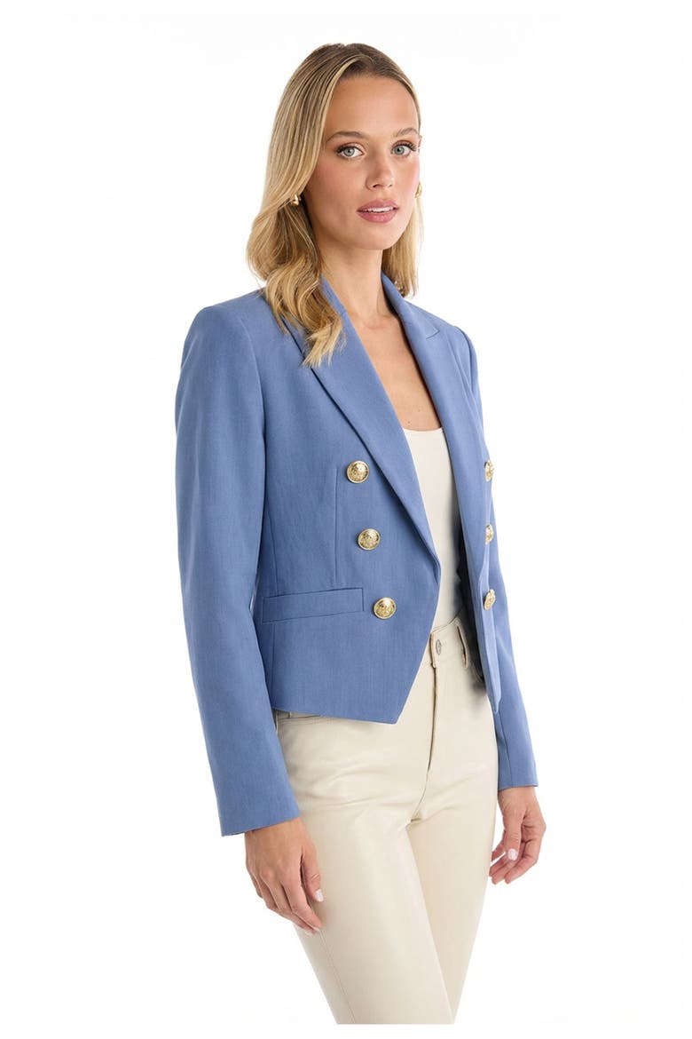 Gabrielle Double Breasted Blazer, Alternate, color, Blue