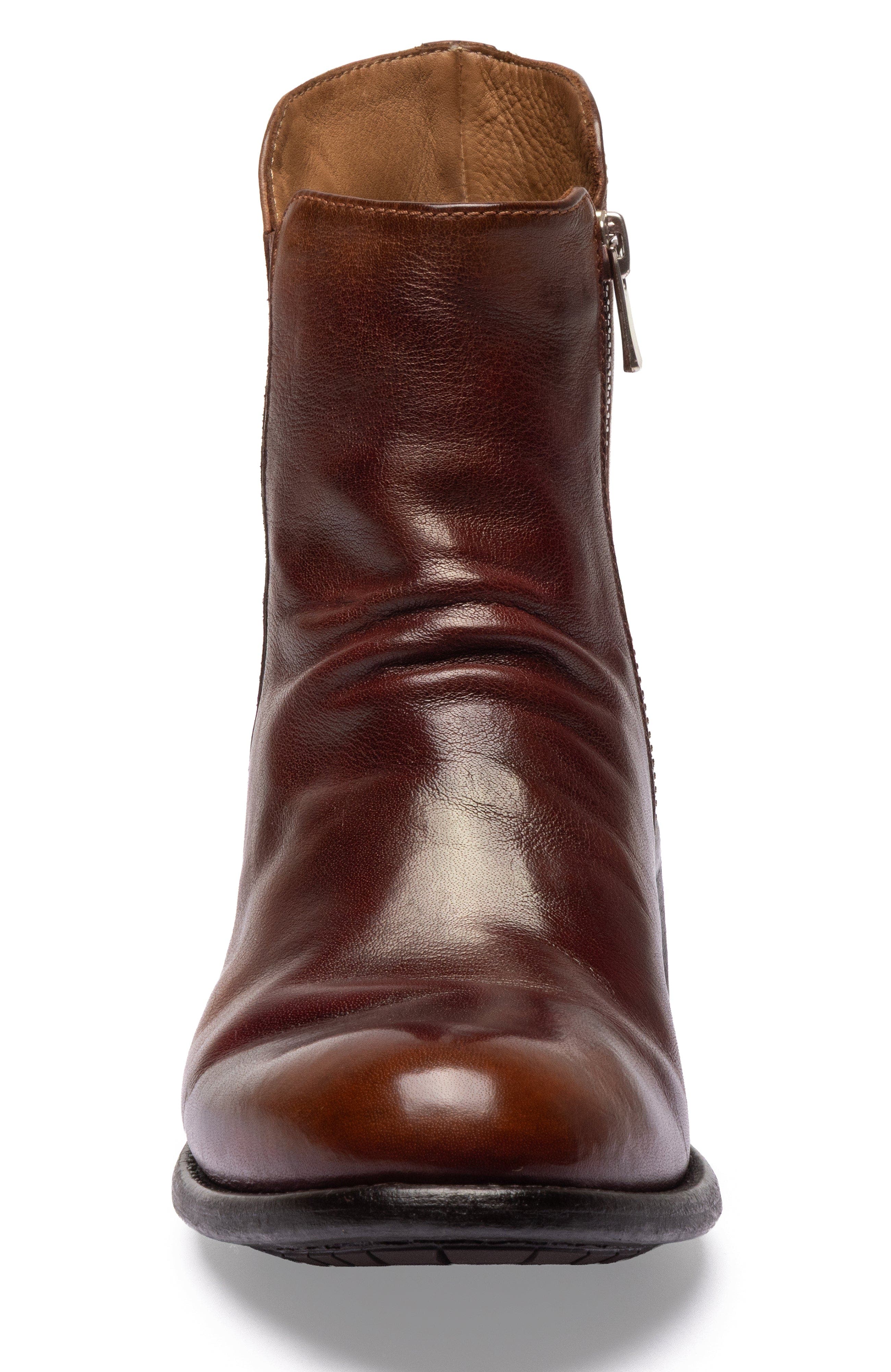 Officine Creative Lis 001 Leather Zipped Boot, Alternate, color, Brown