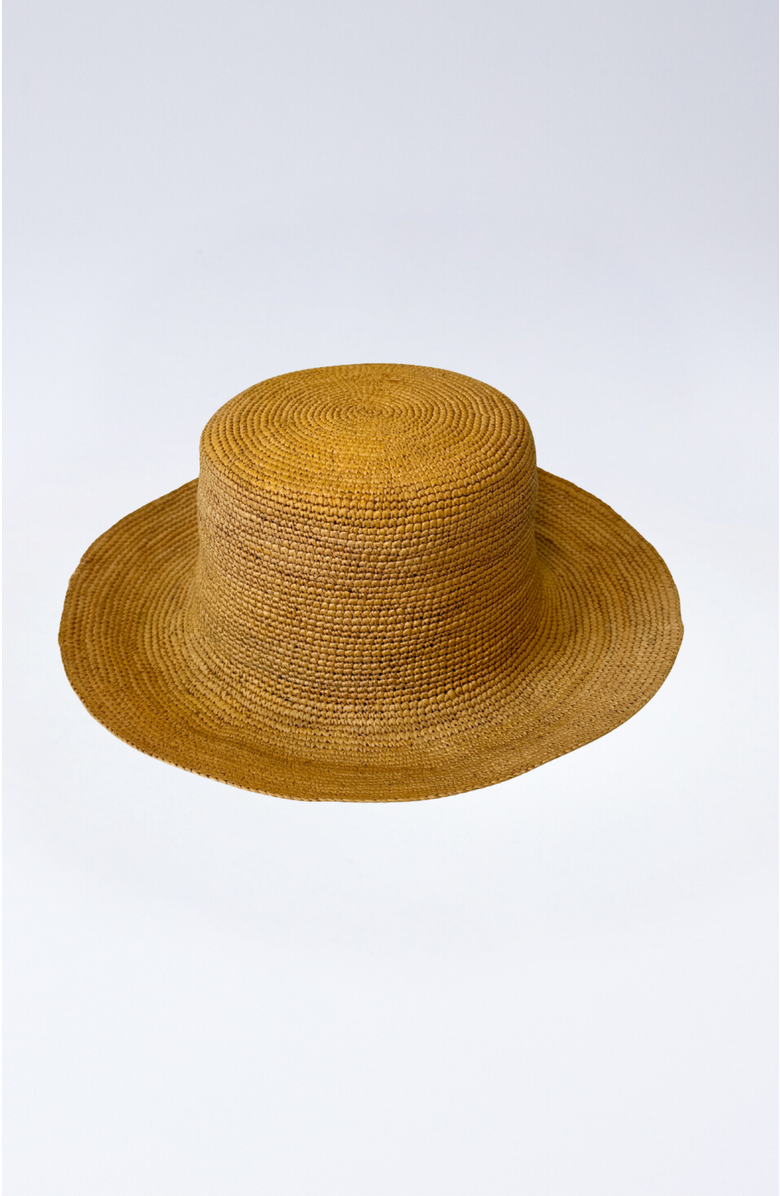Heads Of State Hat Co. Crochet Straw Bucket Hat, Main, color, Tan