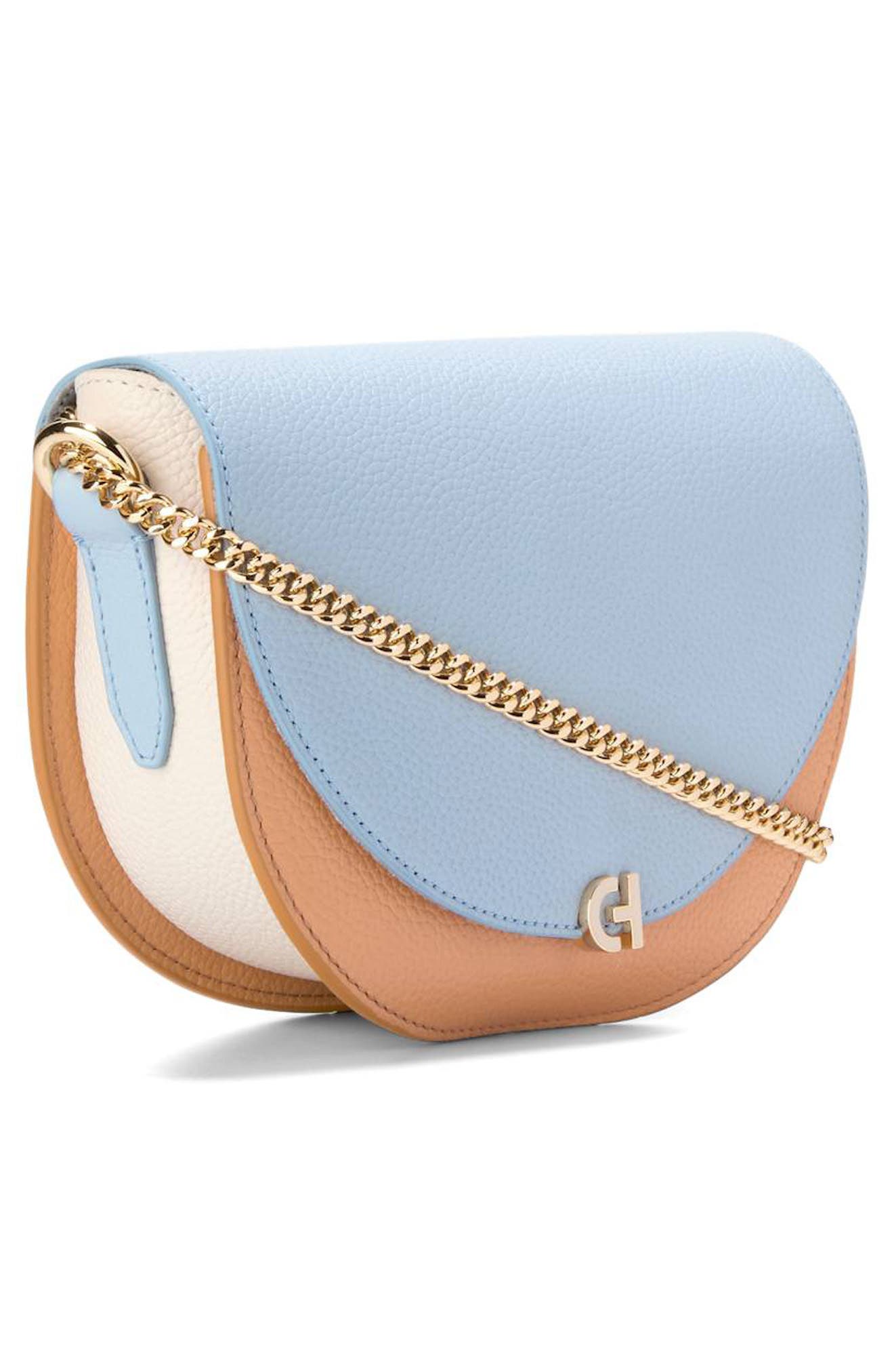 Cole Haan Evie Chain Saddle Crossbody Bag, Alternate, color, 
