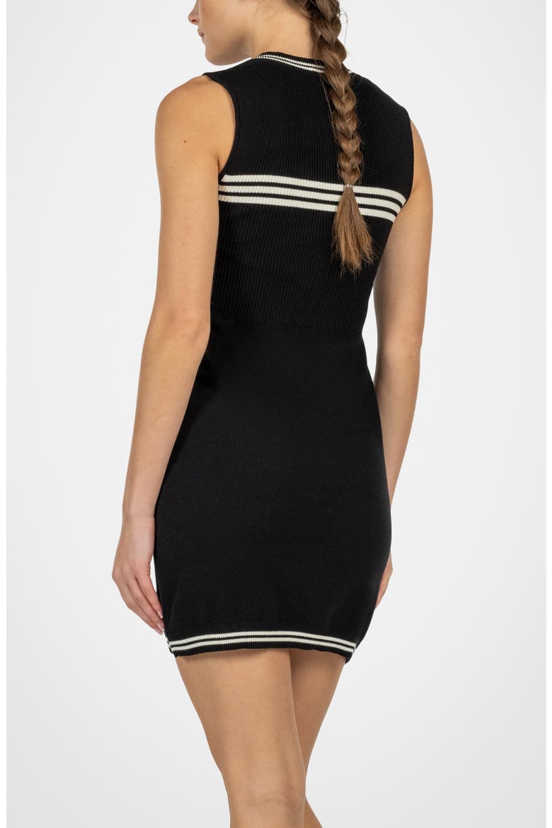 Parluxe Pima Cotton Minidress, Alternate, color, BLACK