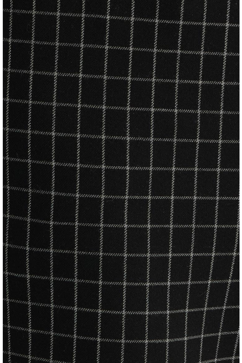 Windowpane Kick Flare Pants, Alternate, color, BLACK/ GREY