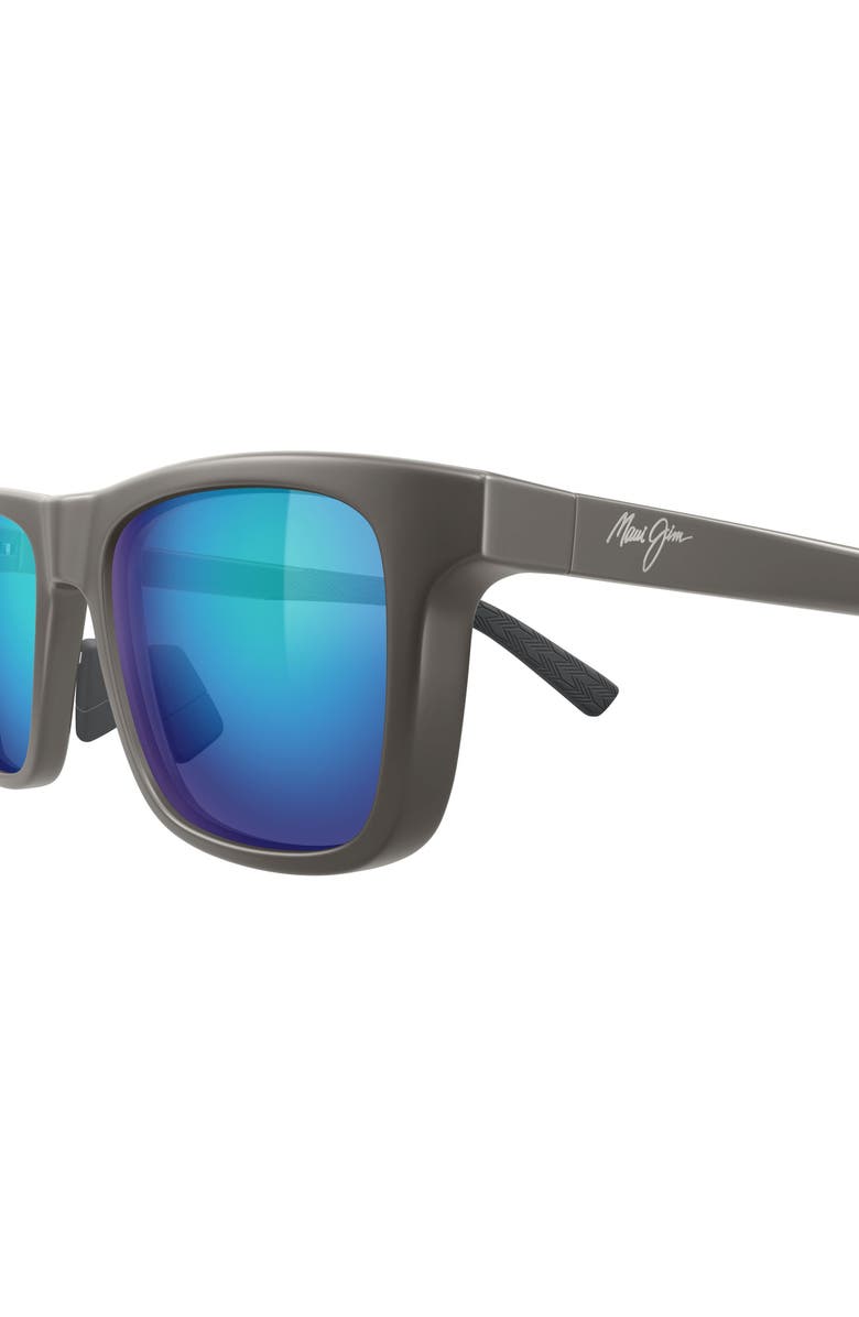 Maui Jim Moaka 52mm PolarizedPlus2<sup>®</sup> Rectangular Sunglasses, Alternate, color, Grey
