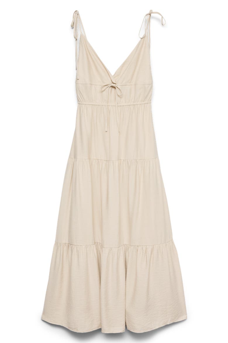 Athena Tiered Midi Dress, Alternate, color, OATMEAL