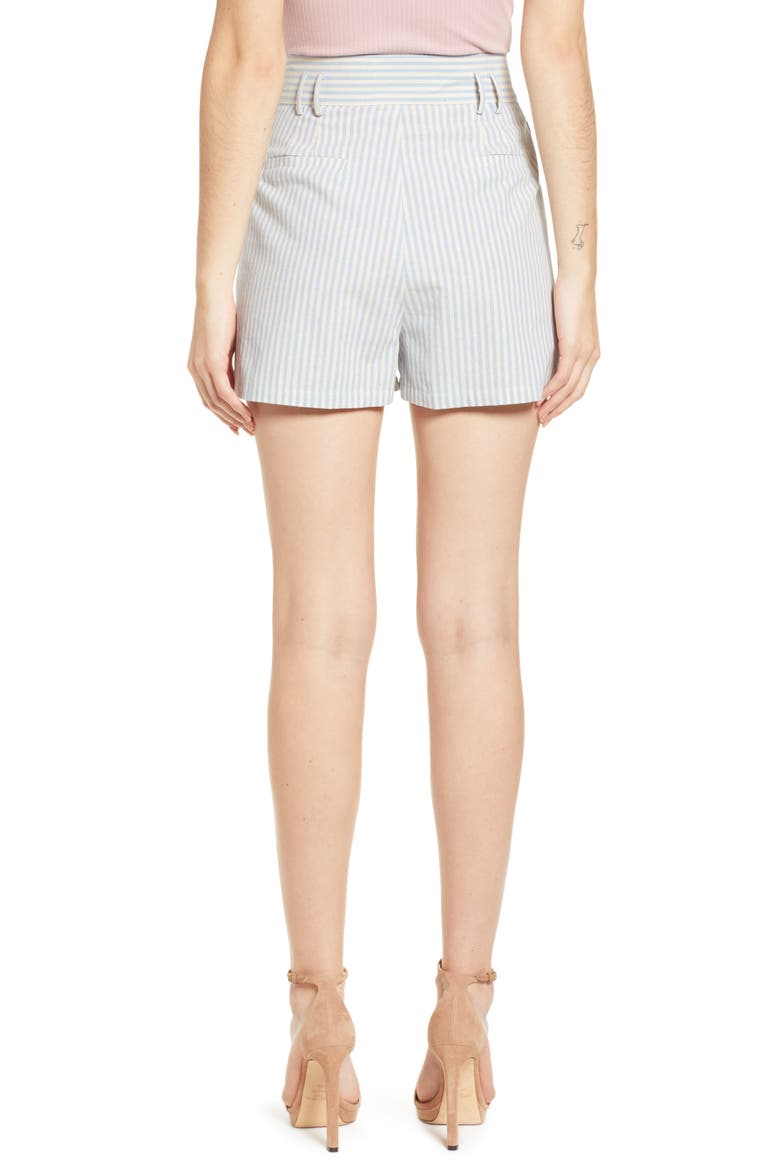Striped Bermuda Shorts, Alternate, color, BLUE