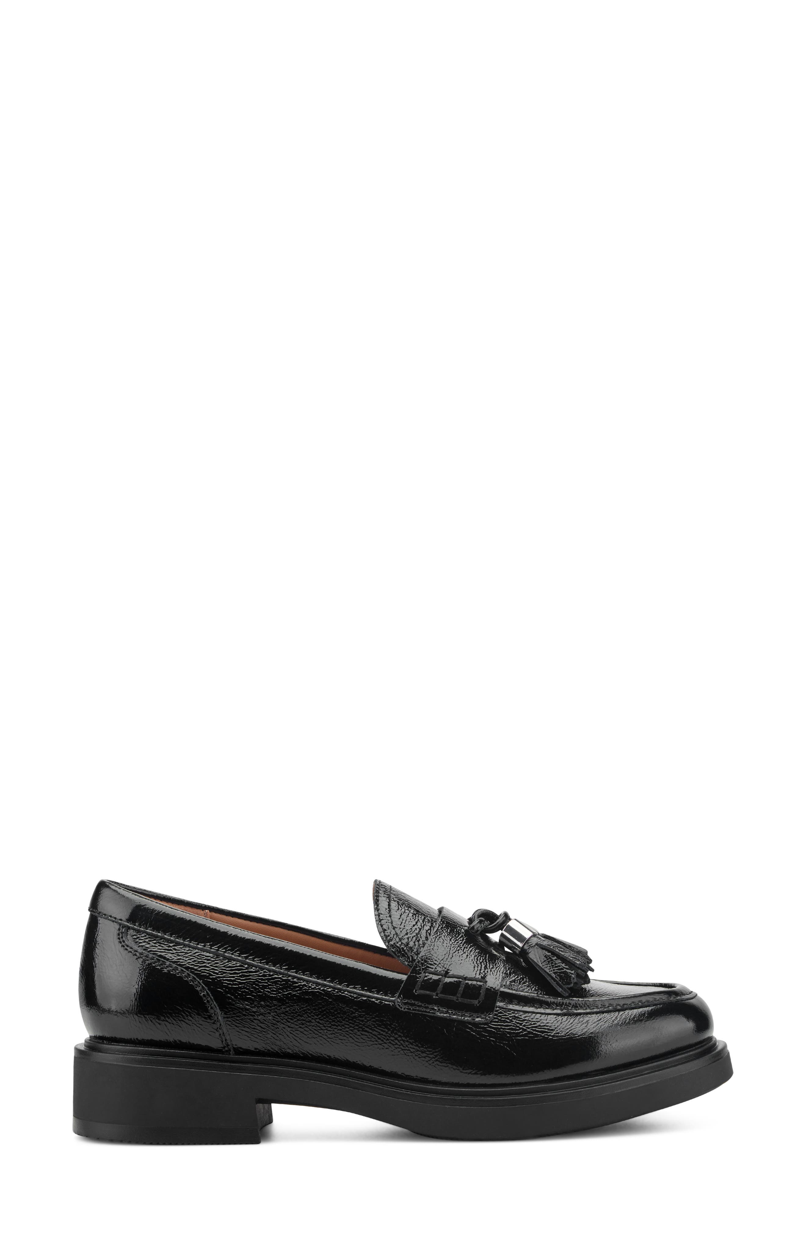 Janesa Leather Loafer, Alternate, color, BLACK LEATHER
