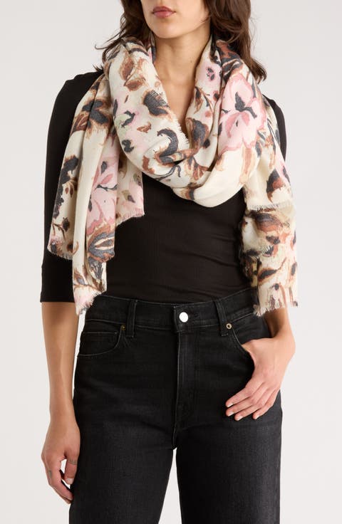 Floral Soft Wrap Scarf