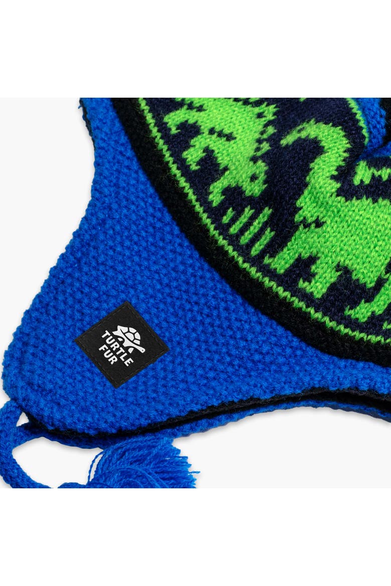 Kids Dr. Dino Winter Hat, Alternate, color, Royal