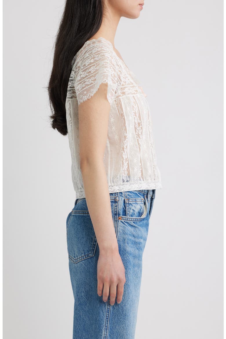 Great Lace Cotton Voile Top, Alternate, color, SALT