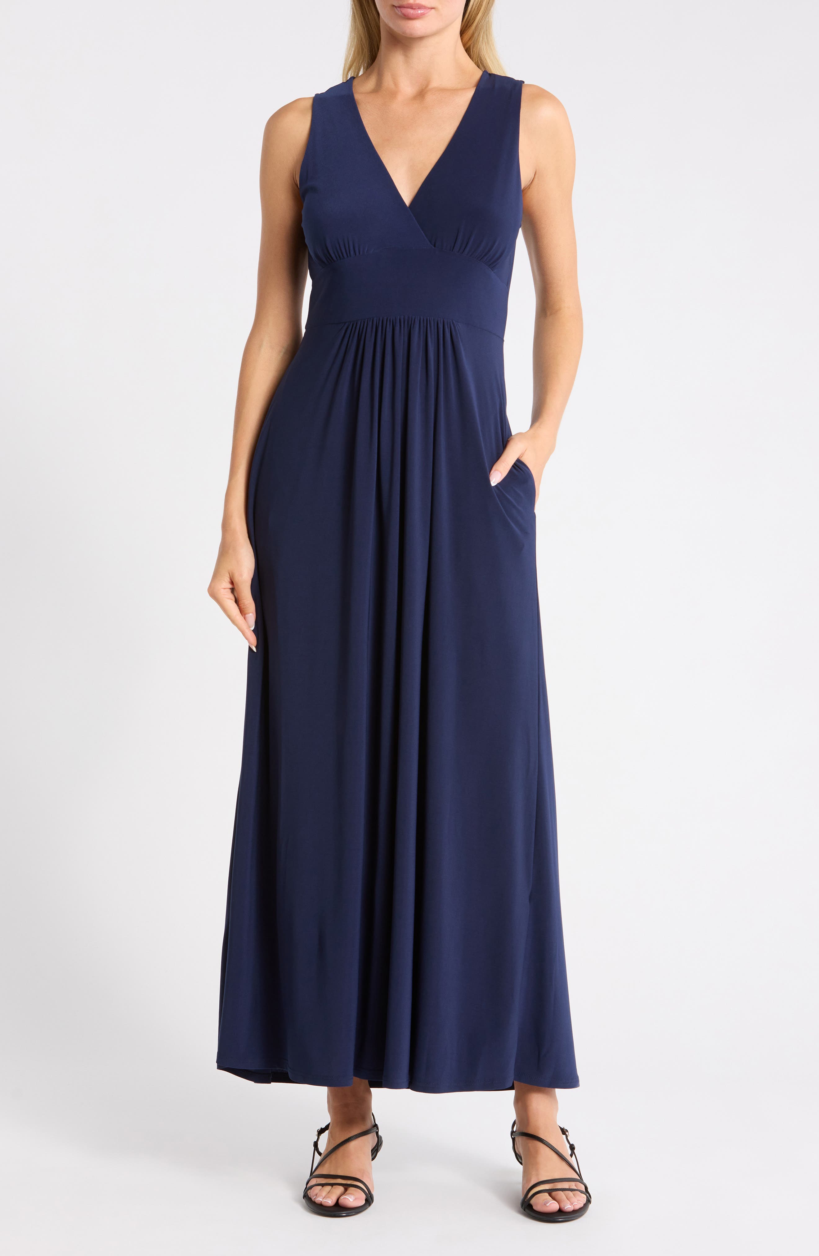 WEST K Sleeveless V-Neck Midi Dress