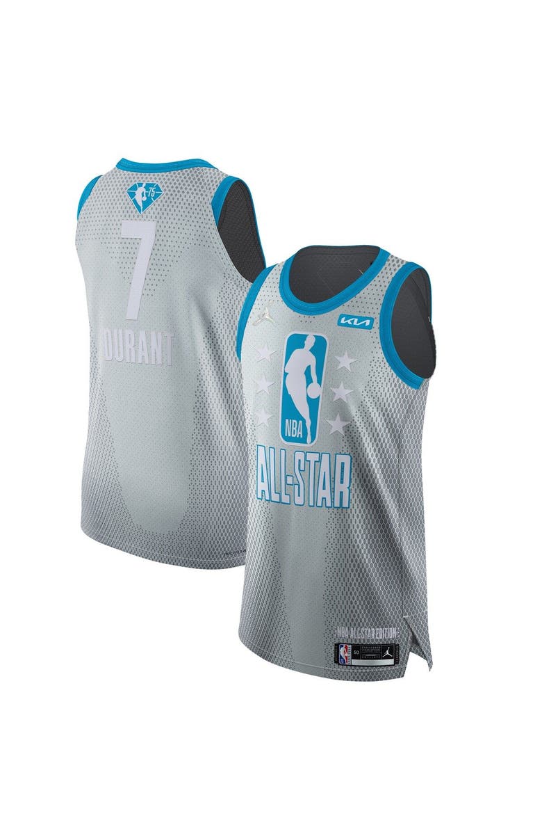 Jordan Brand Men's Jordan Brand Kevin Durant Gray 2022 NBA All-Star Game Authentic Jersey, Main, color, 