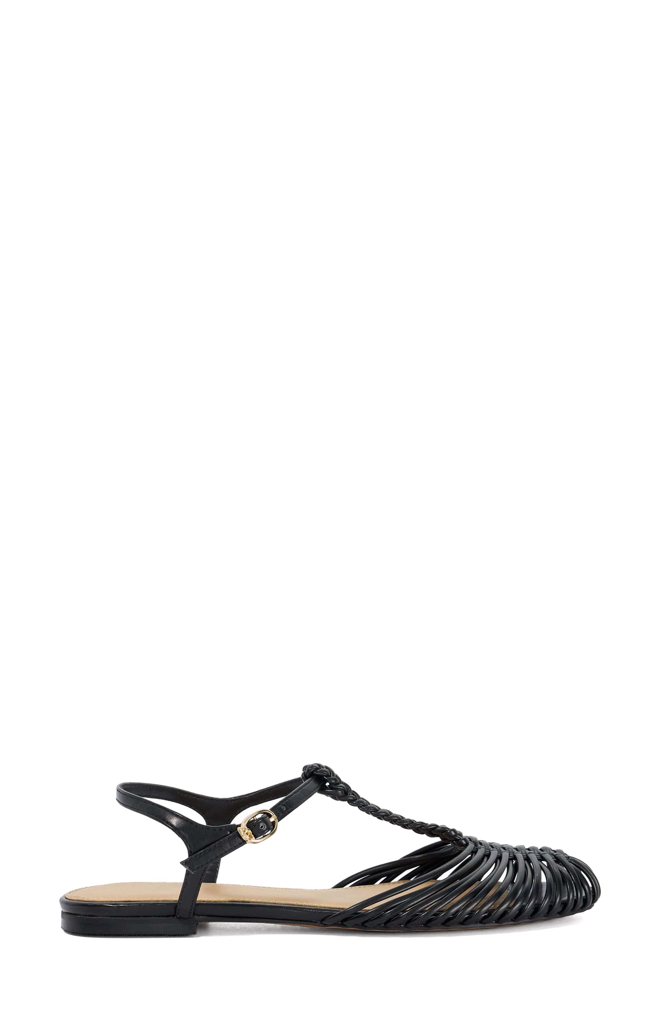 Dune London Harmoni Ankle Strap Sandal, Alternate, color, Black