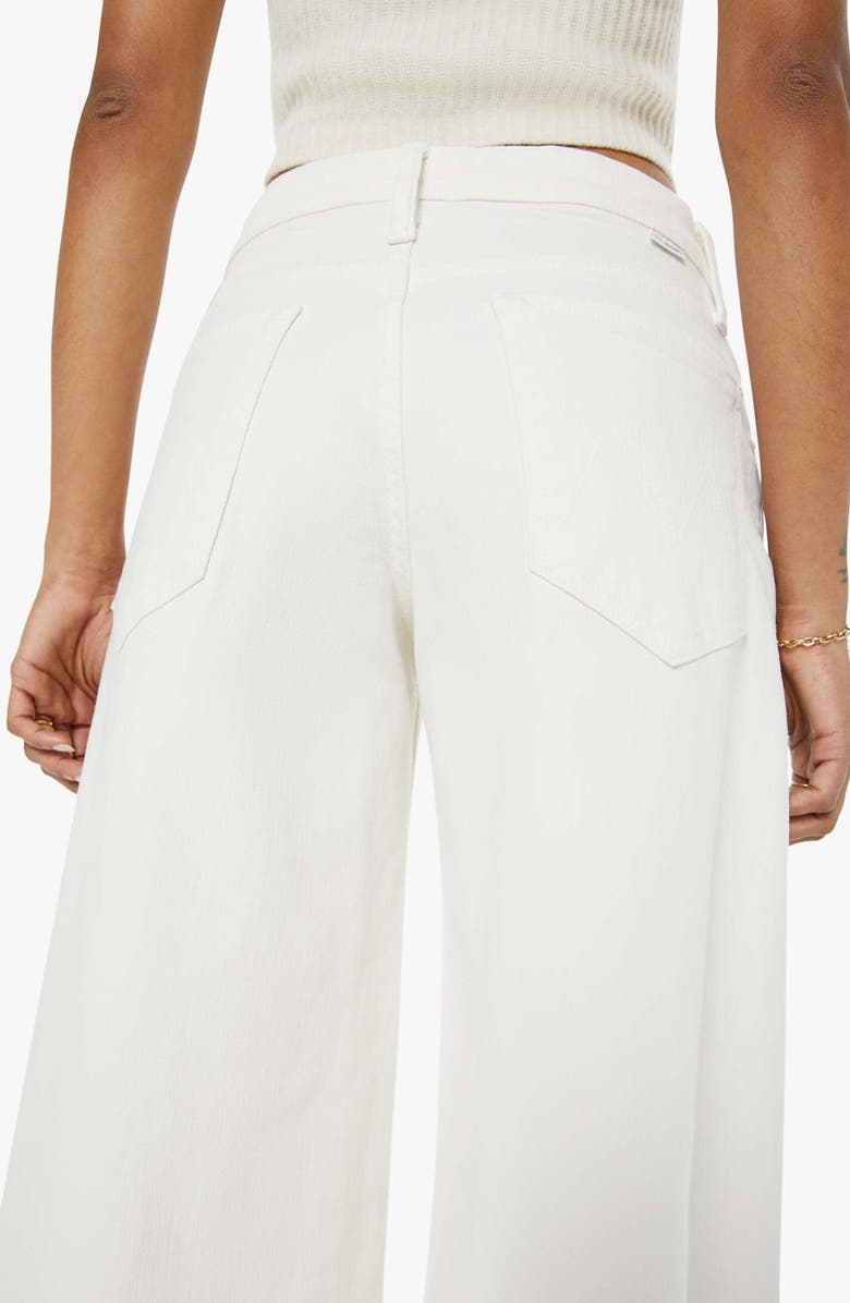 MOTHER Lil Headliner Sneak Wide Leg Jeans, Alternate, color, Cream Puffs
