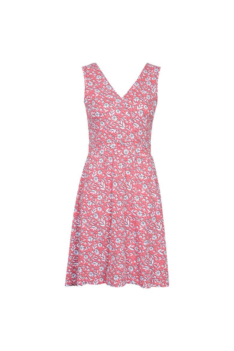 Newquay Blossom Sleeveless Midi Dress, Main, color, Red