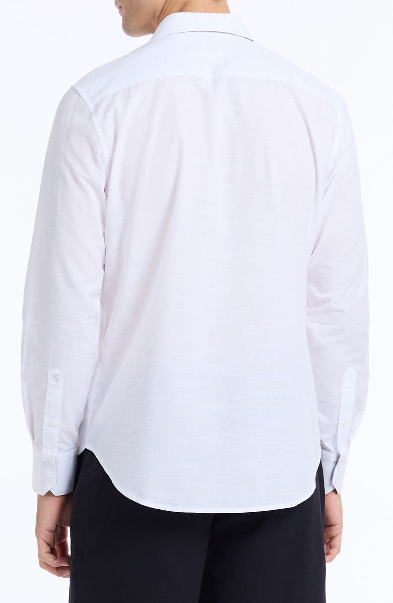 Robert Graham Avondale Cotton Button-Up Shirt, Alternate, color, Ivory