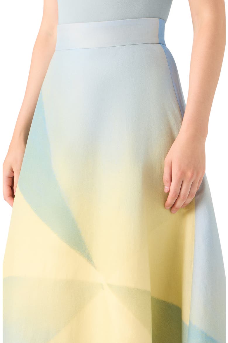 Sunbeam A-Line Cotton Midi Skirt, Alternate, color, MULTICOLOR