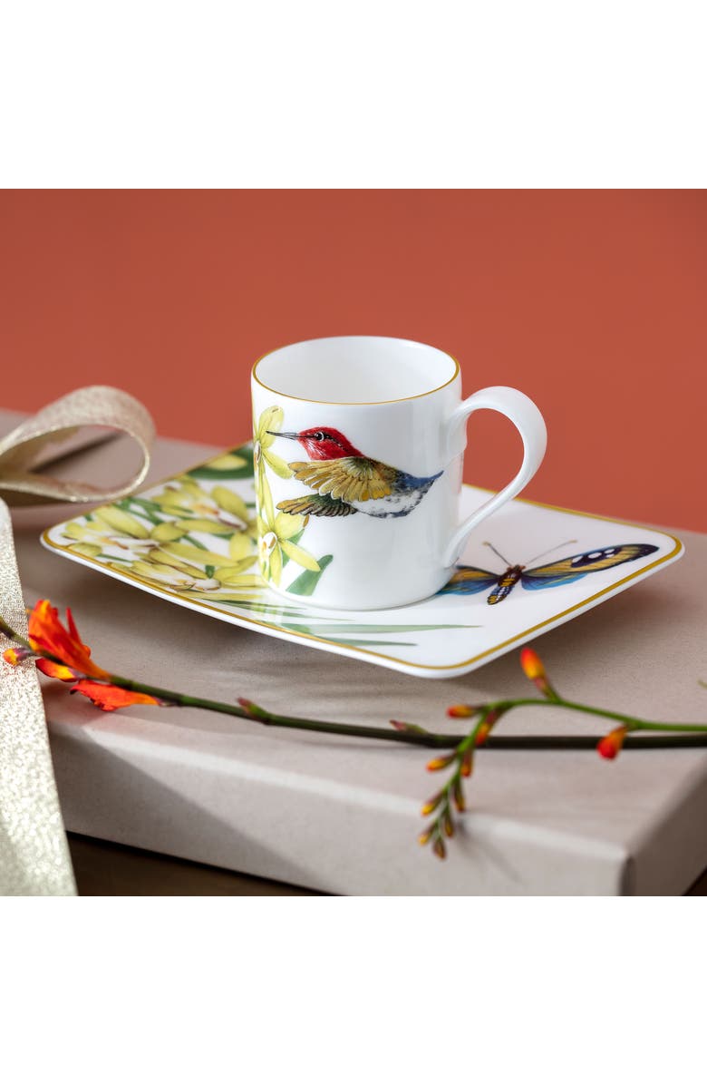 Villeroy & Boch Amazonia Teacup Saucer, Alternate, color, White