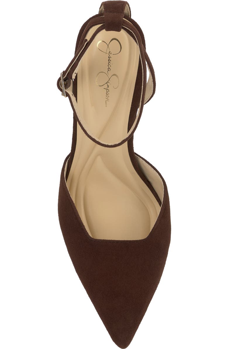 Jessica Simpson Kalynia Ankle Strap Pump, Alternate, color, Walnut Torsue
