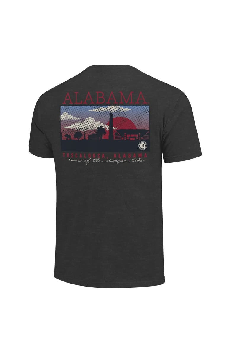 IMAGE ONE Men's Heather Charcoal Alabama Crimson Tide Big & Tall Campus Scene Core T-Shirt, Alternate, color, 