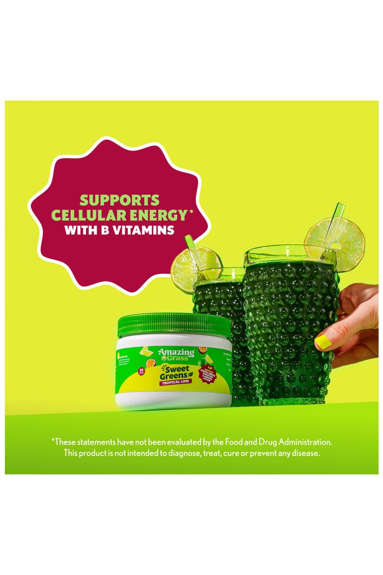 Sweet Greens Superfood Powder, Tropical Lime, 25 Servings, Alternate, color, None