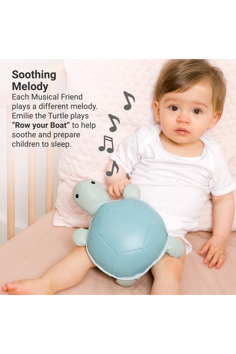 Musical Animals - Turtle, Plush Baby Music Box, Nursery Toy & Décor, Alternate, color, Blue