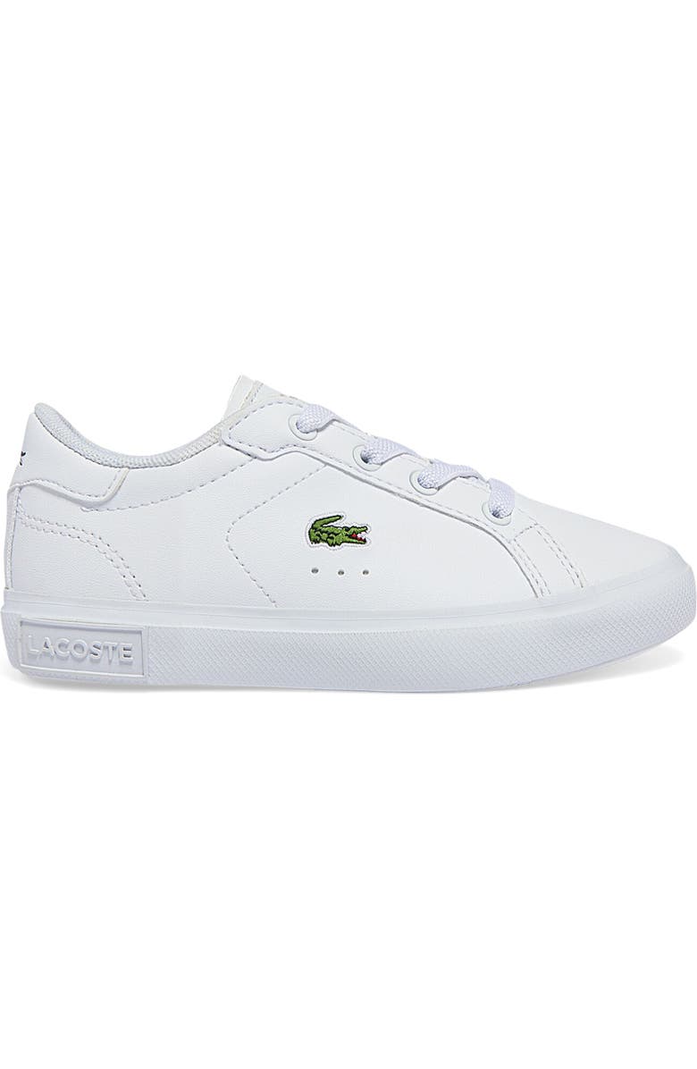 Lacoste Kids' Powercourt Sneaker, Alternate, color, White/ White