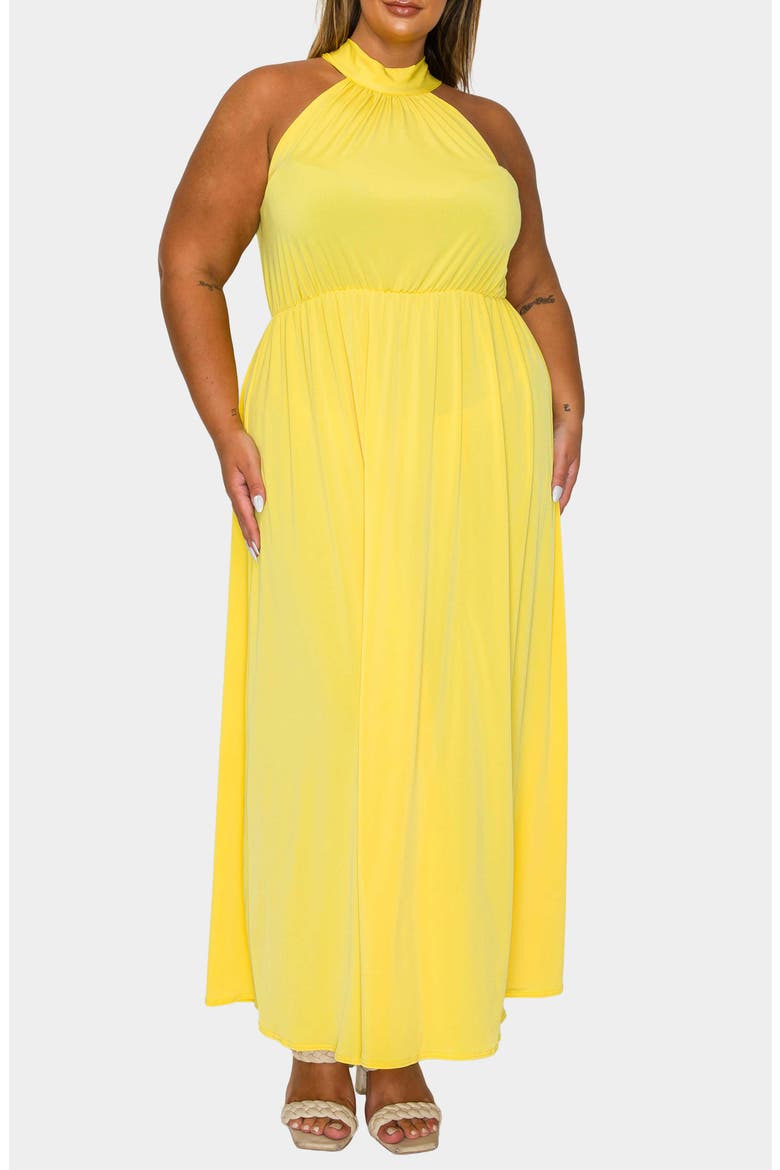 Cassia Maxi Dress, Alternate, color, YELLOW