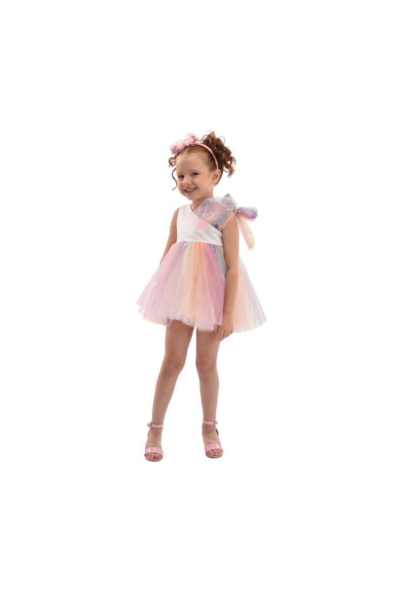 Pastel Tulle Party Dress, Alternate, color, White