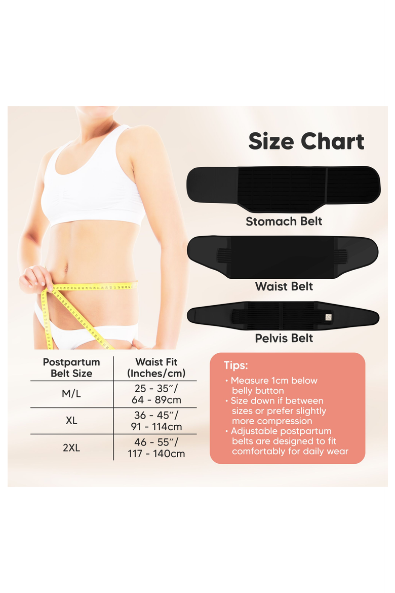 Revive 3-in-1 Postpartum Recovery Support Belt, Alternate, color, Midnight Black