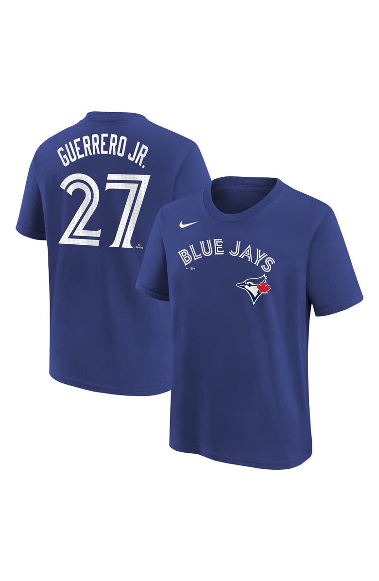 Nike Youth Nike Vladimir Guerrero Jr. Royal Toronto Blue Jays Home Player Name & Number T-Shirt, Alternate, color, 