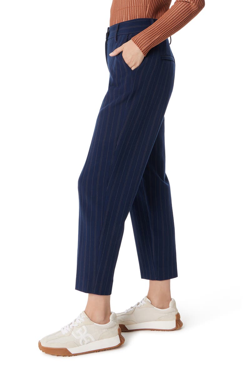 Norah Pinstripe Pants, Alternate, color, NAVY STAGGERED STRIPE