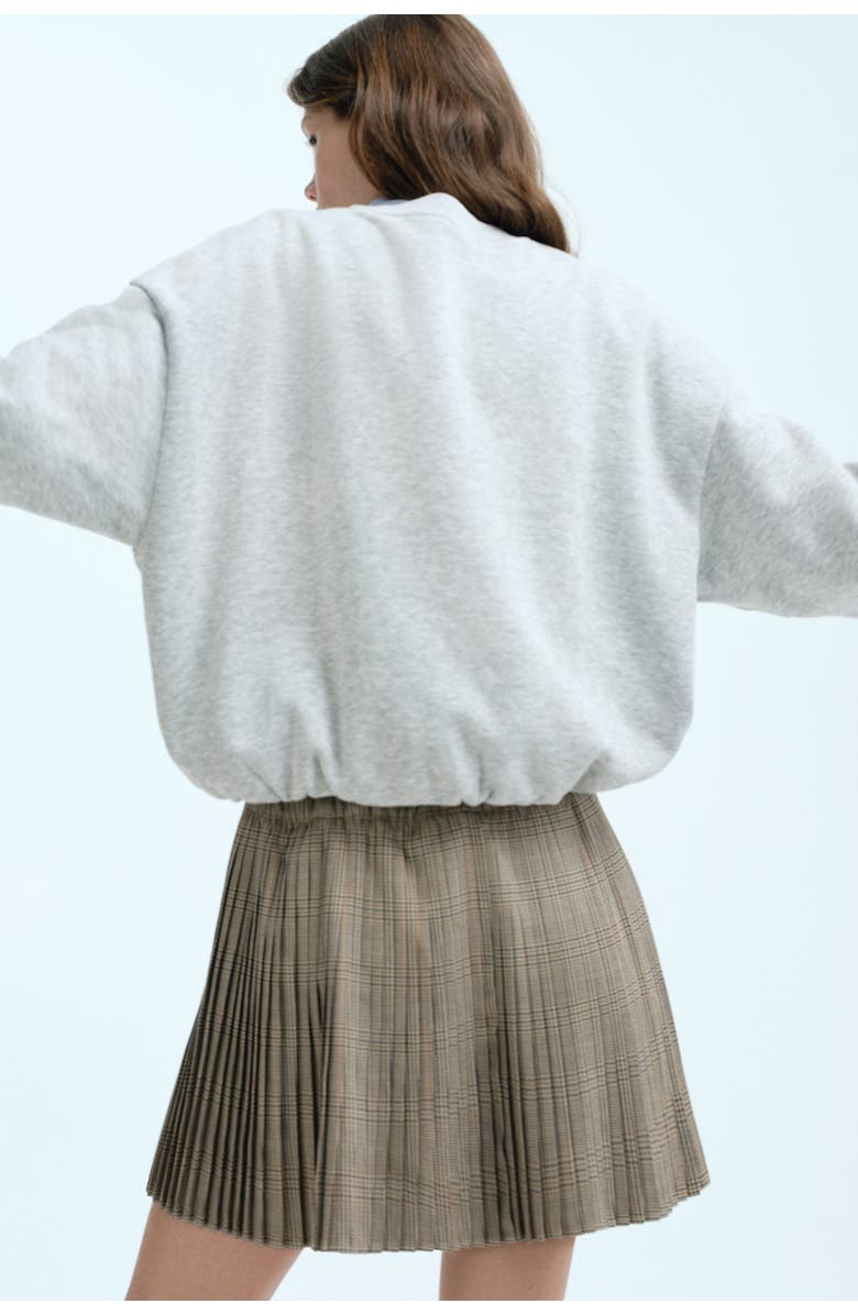 H&M Oversized Sweatshirt, Alternate, color, Light Gray Melange