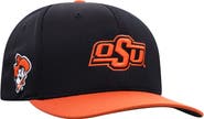 TOP OF THE WORLD Men's Top of the World  Black Oklahoma State Cowboys Reflex Fitted Hat