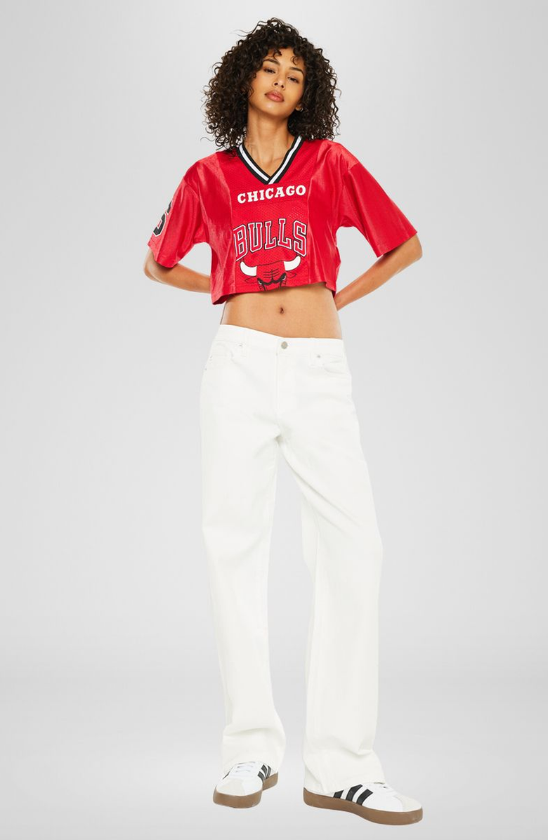 KanCan Penny Low Slung Baggy Jeans, Alternate, color, White