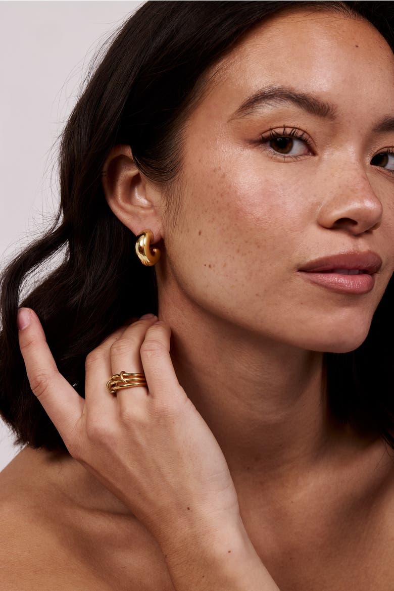 Cloud Hoops, Alternate, color, Gold