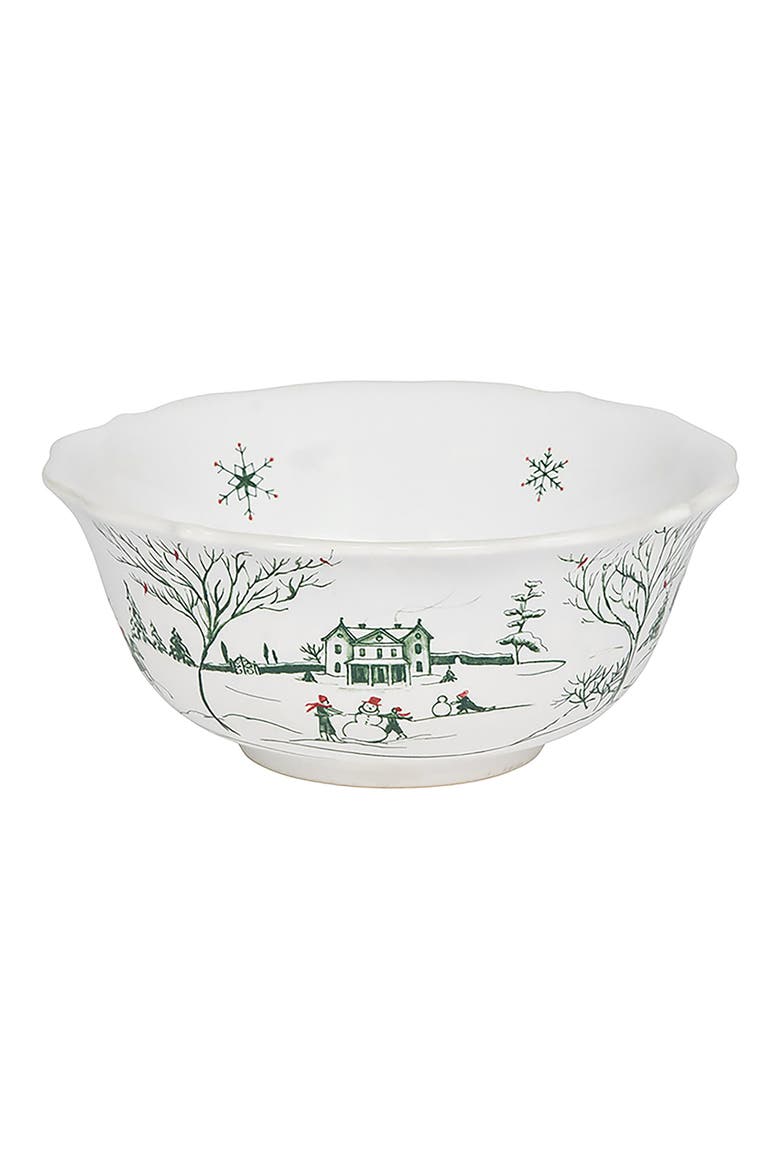 Country Estate Winter Frolic Ice Cream Bowl, Main, color, EVERGREEN