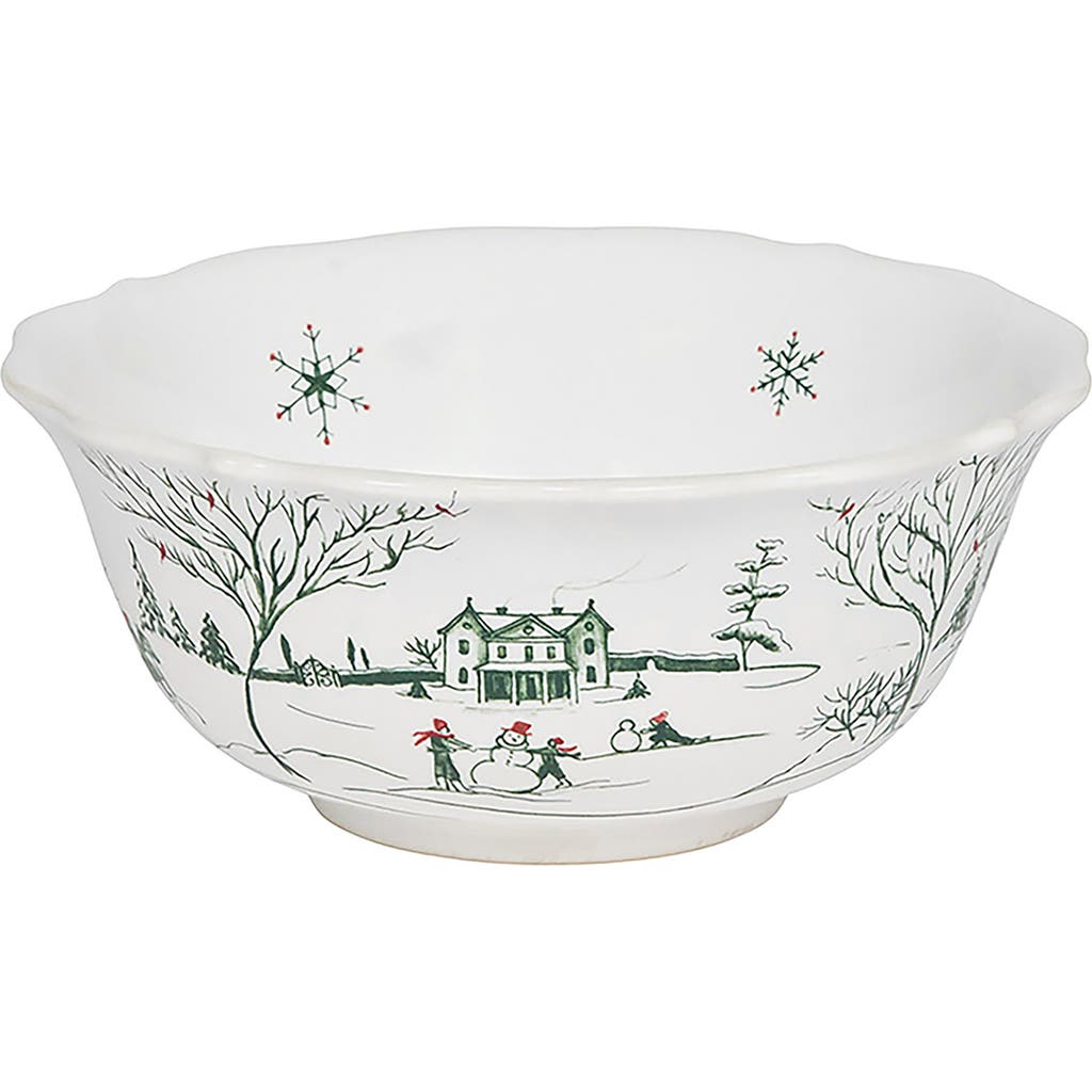 Juliska Country Estate Winter Frolic Ice Cream Bowl In Green